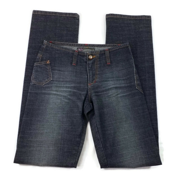 Vintage Joe's Jeans Dark Wash Straight Leg Denim Jeans Womens 26 Sample Jean - Picture 3 of 13